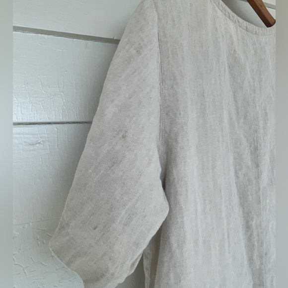 J. Jill Cream Linen Dress/Duster - Picture 5 of 6